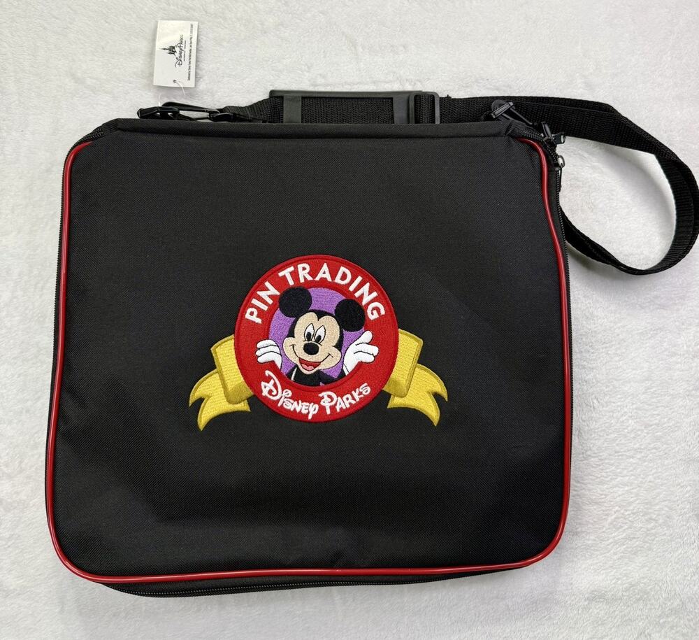 NWT Disney Parks Large Pin Trading Binder Bag Case Walt Disney World Mickey NEW